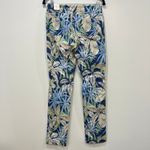 J. McLaughlin  Masie Pant NWT $168 4 Stretch Pull On Catalina Blue Palm Bermuda Photo 1