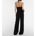 SIMKHAI Gala Plisse Cut Out Jumpsuit in Black 2 Small New Womens Outfit Photo 14