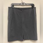 Tahari  Grey Pinstripe Suit Set with Skirt Photo 2