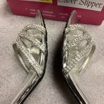 Silver Slipper Belle Silver with Rhinestones 3” High Heels * Size 7.5 Photo 8