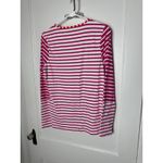 Lands' End Orange Pink Striped Crewneck UPF Sun Shirt Long Sleeve Size Small Photo 3