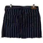 American Eagle  Super Stretch Hi-Rise Mini Red & White Striped Denim Skirt 10 Reg Photo 1