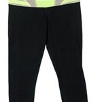 Lululemon  Wunder Under Crop in Black & Quilt Spring 6 Photo 2