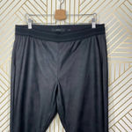 VERO MODA Curve Faux Leather Pantalegging Black Photo 4