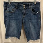 American Eagle Stretch Bermuda Artist Denim Shorts Size 6s Photo 0