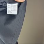 Maggy London  Dress Womens 10 petite Black Sheer Mesh Short Sleeve Ruched Formal Photo 9