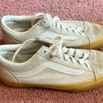 Vans Beige Suede Sneakers with White Laces Photo 1