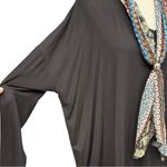 Nordstrom  Black Long Sleeve Tunic Top with Printed Scarf Size Large, NWT Photo 5