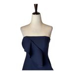 Likely Dress Women 2 Navy Blue Strapless Ruffled Bodycon Mini Cocktail Party Photo 2