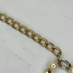 Chunky Draped Faux Pearl Beaded Gold Tone Chain Belt One Size (OS) Photo 7
