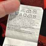 Old Navy  womens size large boyfriend fit long sleeve red and black flannel plaid Photo 7