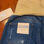 Blue Savvy  Maternity Distressed Denim Jeans Size Medium Photo 5