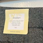 Dress Barn  Black Grey and White Straight Leg Mid Rise Trouser Pants | 14 Photo 2