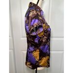 BCBGMAXAZRIA  Floral Button Down Shirt Short‎ Sleeve Career Top XS Photo 1