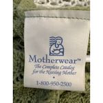 Motherhood Motherwear Nursing Cardigan Women’s M Green Knit Zip Front Cotton Rayon USA Photo 6