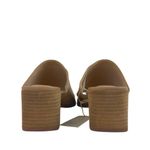 Joie NEW  Olympia Tan Beige Block Heel Open Toe Slip On Slide Mule Sandals Sz 10 Photo 2