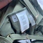 Beyond Control Solid Citizen Lace Up High Neck One Piece Swimsuit Size 10 Green Photo 5