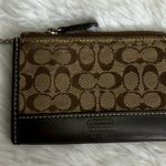 Coach Brown Signature Card Holder Coin Purse Photo 0