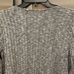 Michael Stars 💕💕 Ribbed Long Sleeve Surplice Bodysuit ~ Dark Gray Small S NWOT Photo 5