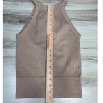 Free People Intimately XS/S Ribbed High Neck Tank Top Sleeveless Neutral Beige Photo 5