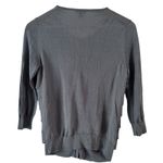 Ann Taylor Merino Wool Blend Flounce Ruffle Tiered Cardigan Sweater Size Small Photo 2