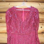 Mac Duggal $998  20349 Embellished Puff Sleeve V Neck Gown Photo 6