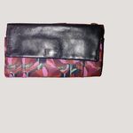 Fossil Leather Floral Trifold Wallet With Card Slots Zipper Compartment Photo 6
