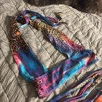 Rainbow Leopard Print Festival Set Blue Photo 3