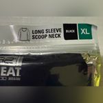 32 Degrees Heat Women’s Long Sleeve Scoop Neck Medium Weight Shirt Black XL Photo 3