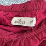 Hollister Dark Red Maroon Lace Overlay Swingy Mini Skirt Size M Photo 5