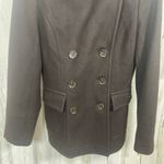 Calvin Klein  Peacoat size 8 Dark Brown Double Breasted Wool Blend Classic NWOT Photo 3