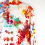 Pumpkin King Tie Dye Top Eagles Eye Sweater Jack o Lantern Pumpkin Halloween 822 Orange Size M Photo 4