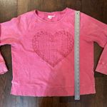 Style & Co acid wash hot pink heart sweatshirt, size XL Photo 13