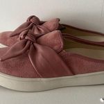 Pink Knotted Bow Mules with White Sole Size 9 Photo 0