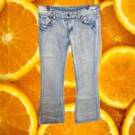 Amethyst Jeans  Bootcut Low Rise Denim Jeans‎ Pockets Light Wash Size 9 Photo 4