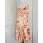 Guess Margo Floral-Print Wrap Tie Front Dress Kula Blooms Print Orange Satin (M) Photo 3