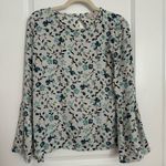 Loft Floral Bell Sleeve Top - NWOT. Size XXS Photo 0