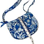 Vera Bradley Blue & White  Crossbody Purse Floral Design Bag Adjustable Strap! Photo 2