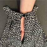 Diane Von Furstenberg  silk blend black/white print halter top blouse Size M Photo 6