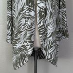Chico's Chico’s Leaf Print Open Front Cardigan, Sz Large Photo 4