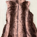 Faux Fur Vest in Brown and Cream 4 Photo 0