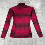 Nike  1/4 Zip‎ Top Therma-FIT Womens Small Red Just Do It Gym Athleisure Workout Photo 3