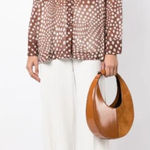 STAUD  Graphic Print Semi Sheer Shirt S Photo 0