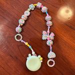 Handmade Painted Colorful Beaded Baby Keyring Keychain Green Photo 7