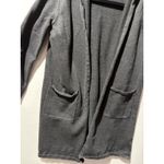 Banana Republic Knit Blazer Cardigan Dark Gray Pockets Women's Petite Small Photo 3