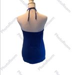 Old Navy Sleeveless Strapless braided Tie around the neck Tank Top Royal Blue XS Photo 2