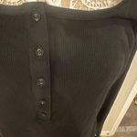 Cider  Black Buttoned Long Sleeve Blouse Photo 2