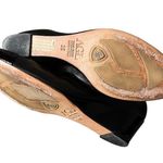 AGL Attilio Giusti Leombruni Shoes Black Cap Toe Wedge Leather Patent Size 36 Photo 7