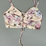 Cider Pink Floral Fairy Boho Tank Crop Top Shirt Blouse Size S 🌷 Photo 0