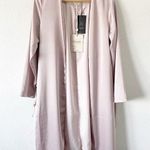 Veiled Zayna Satin Duster Jacket in Dusty Pink Size XS Photo 0